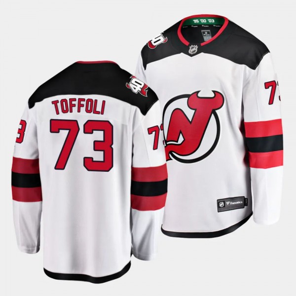 New Jersey Devils Tyler Toffoli Away White Breakaw...