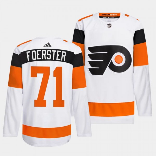 2024 NHL Stadium Series Philadelphia Flyers Tyson Foerster #71 White Authentic Pro Jersey
