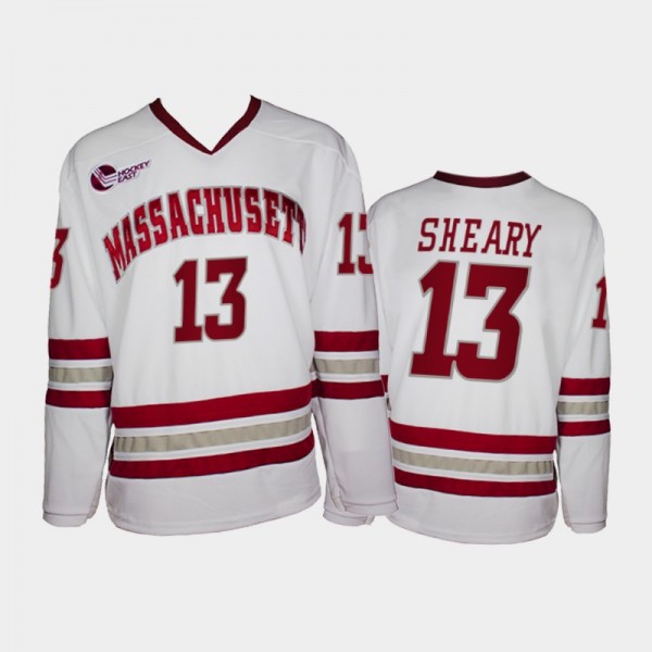 UMass Minutemen Conor Sheary #13 College Hockey Wh...