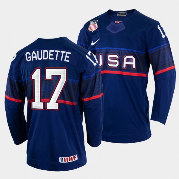 Adam Gaudette 2022 IIHF World Championship USA Hoc...