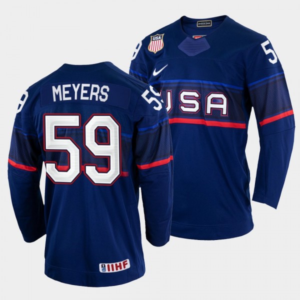 Ben Meyers 2022 IIHF World Championship USA Hockey...