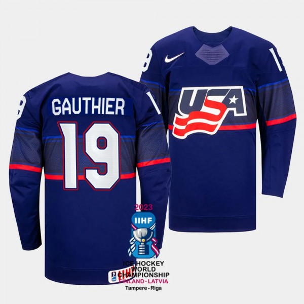 Cutter Gauthier 2023 IIHF World Championship USA #...