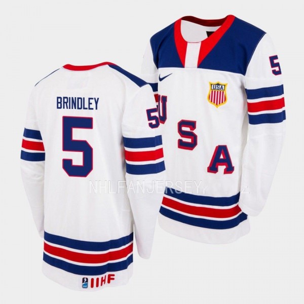 Gavin Brindley USA 2023 IIHF World Junior Champion...
