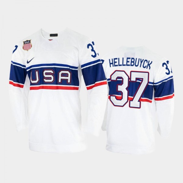 USA Hockey Connor Hellebuyck 2022 Beijing Winter O...