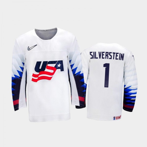 Dylan Silverstein USA Hockey White Home Jersey 202...