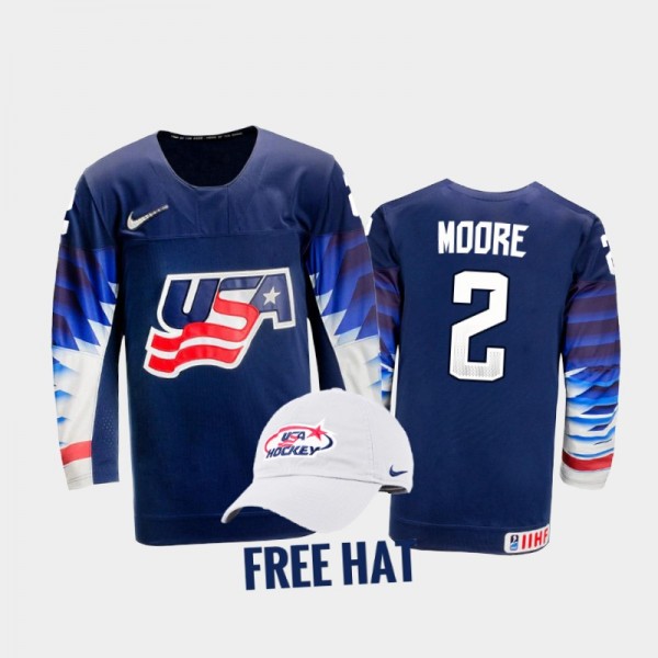 USA Hockey Ian Moore 2022 IIHF World Junior Champi...