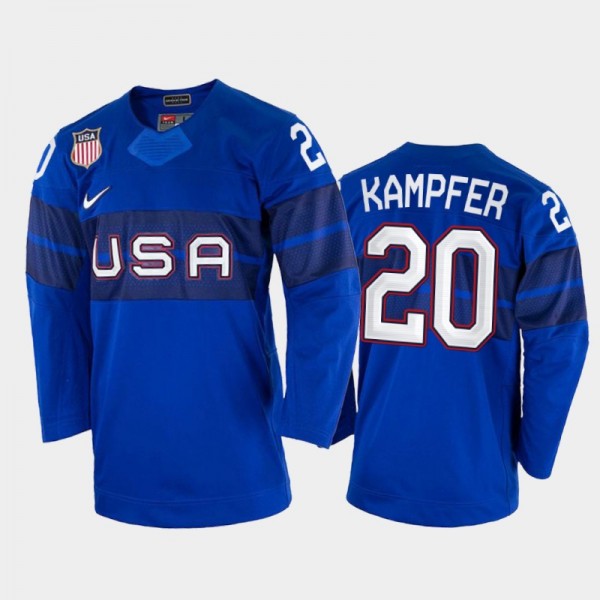 USA Hockey Steven Kampfer 2022 Winter Olympics Roy...