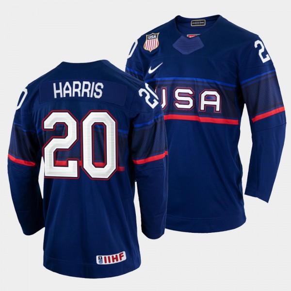 Jordan Harris 2022 IIHF World Championship USA Hoc...