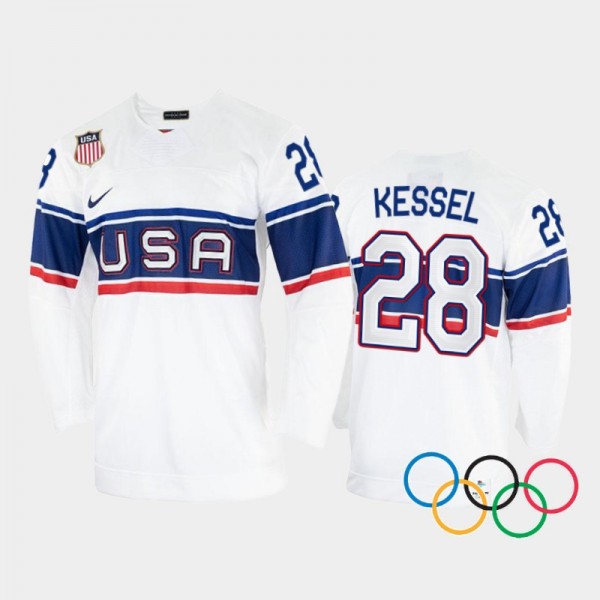 Amanda Kessel USA Women's Hockey White Home Jersey...