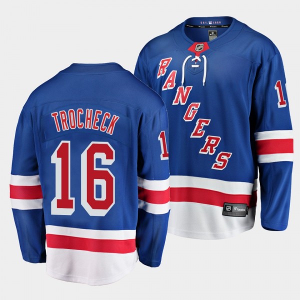 Vincent Trocheck New York Rangers 16 Home Royal Br...