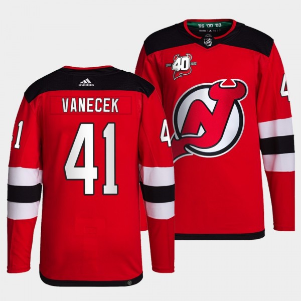 New Jersey Devils Authentic Primegreen Vitek Vanec...