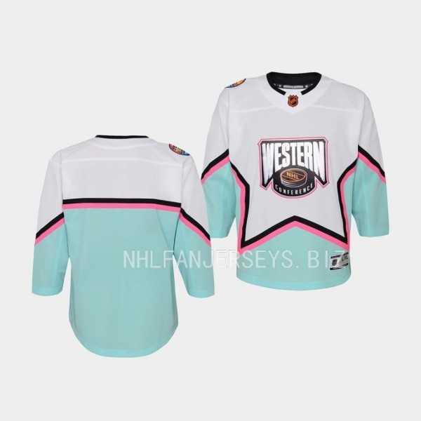 NHL 2023 All-Star Game Western Conference Youth White Jersey Premier
