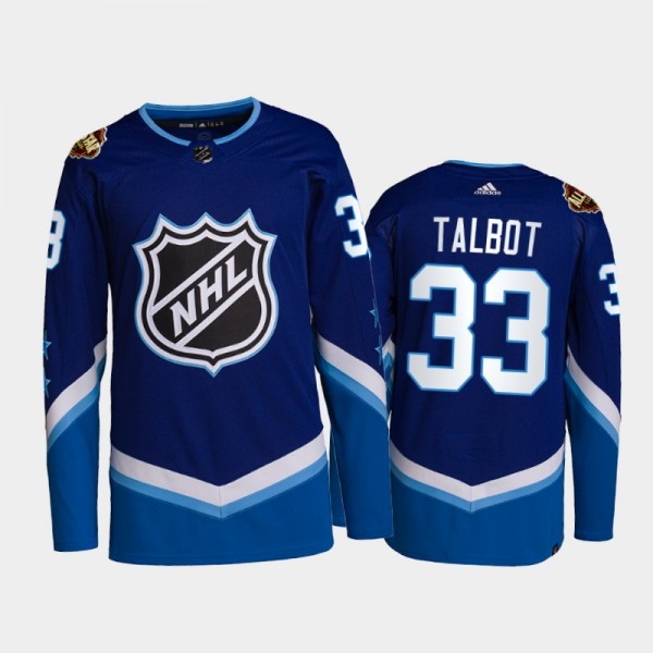 Cam Talbot Wild 2022 NHL All-Star Blue Jersey West...