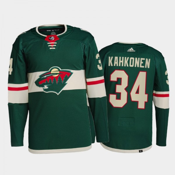 Kaapo Kahkonen Minnesota Wild Primegreen Authentic...