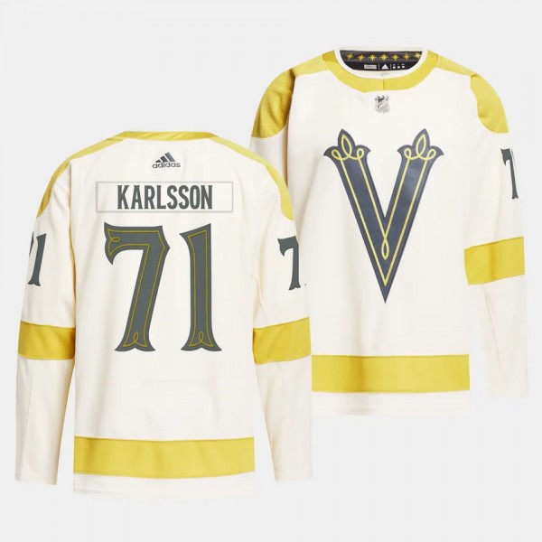 William Karlsson Vegas Golden Knights 2024 NHL Winter Classic Cream #71 Primegreen Authentic Player Jersey Men's