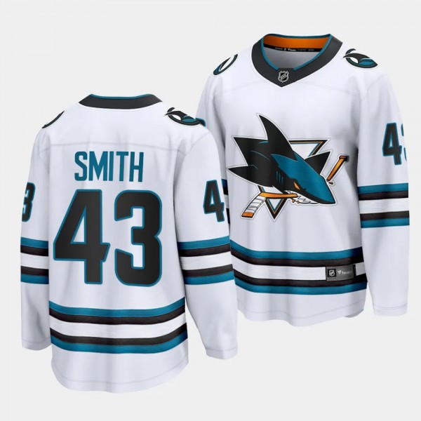 2023 NHL Draft William Smith San Jose Sharks Jerse...