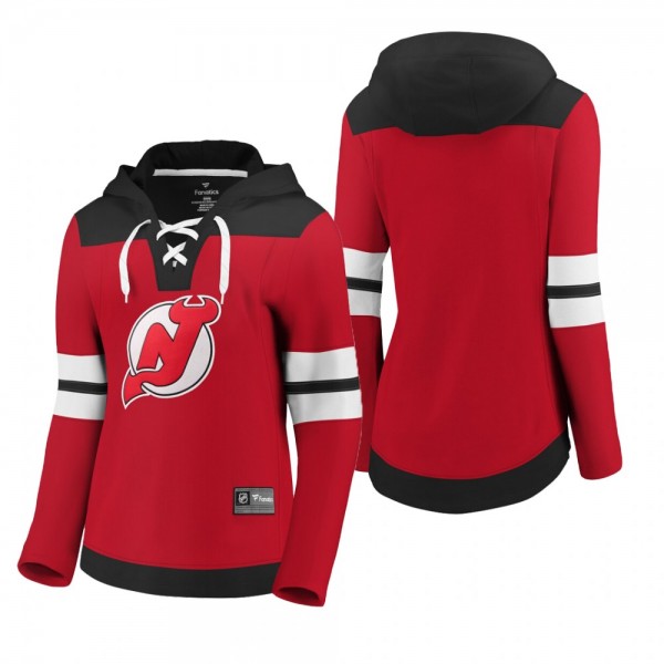 Women's New Jersey Devils Red Franchise Pullover H...