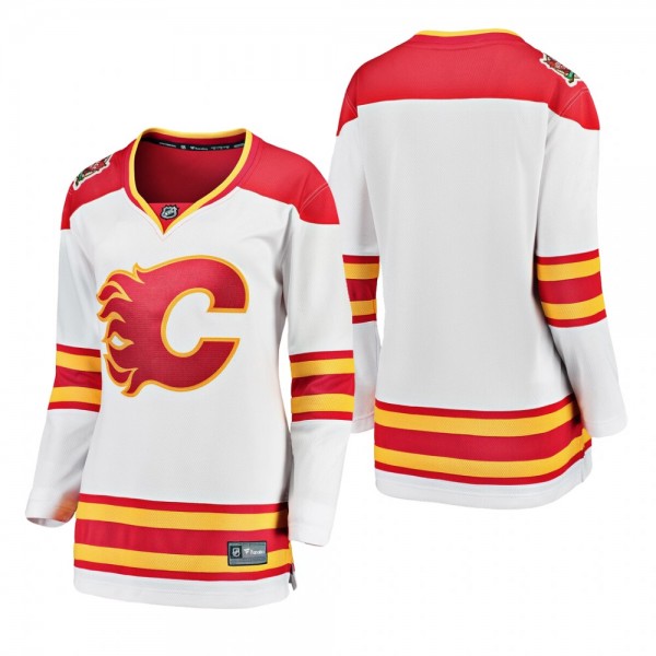Women's Calgary Flames White 2019 Heritage Classic Breakaway Jersey