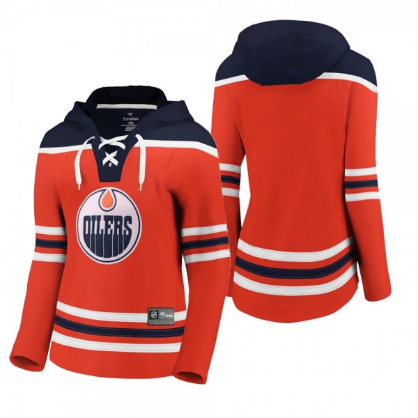 Women's Edmonton Oilers Orange Franchise Pullover Hoodie