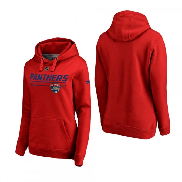 Florida Panthers Women's Authentic Pro Rinkside Prime Red Pullover Hoodie