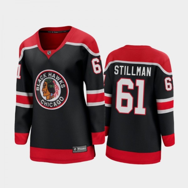 2021 Women Chicago Blackhawks Riley Stillman #61 R...