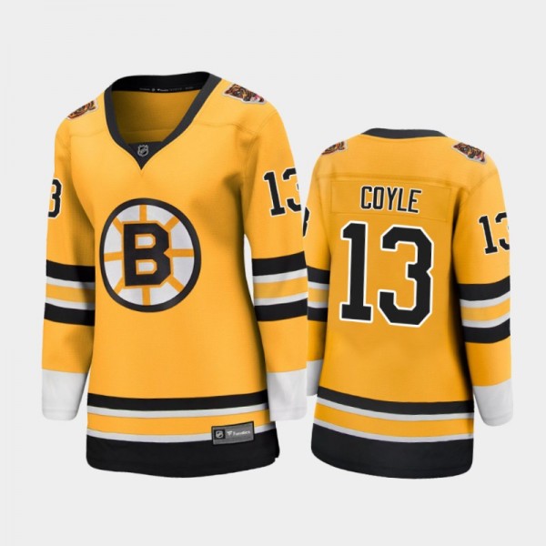 Women Boston Bruins Charlie Coyle #13 2021 Special Edition Jersey - Gold