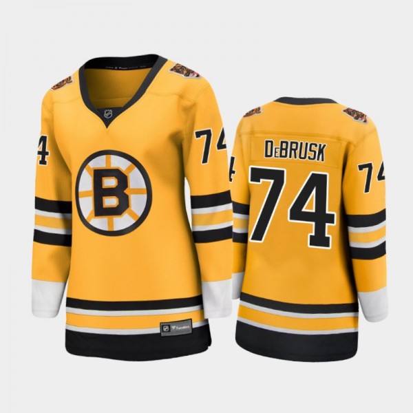 Women Boston Bruins Jake DeBrusk #74 2021 Special Edition Jersey - Gold
