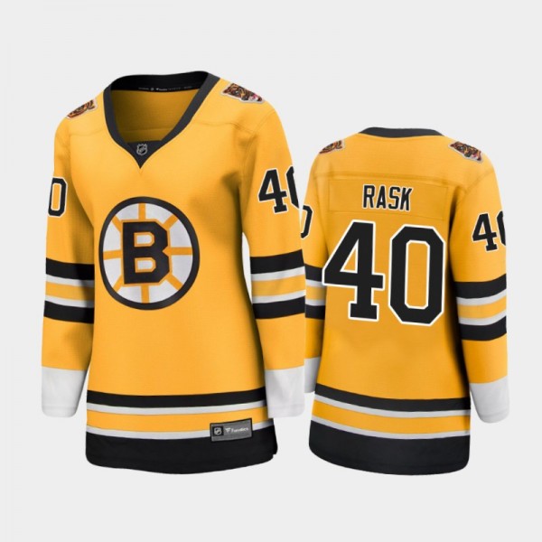 Women Boston Bruins Tuukka Rask #40 2021 Special Edition Jersey - Gold