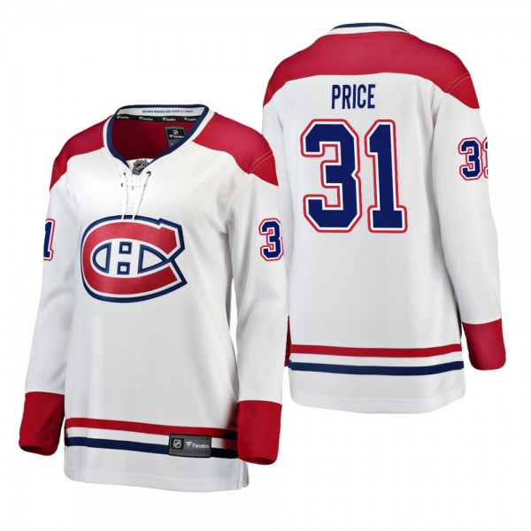Women's Carey Price #31 Montreal Canadiens Away Br...