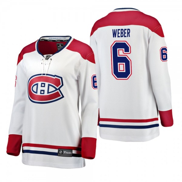 Women's Shea Weber #6 Montreal Canadiens Away Brea...