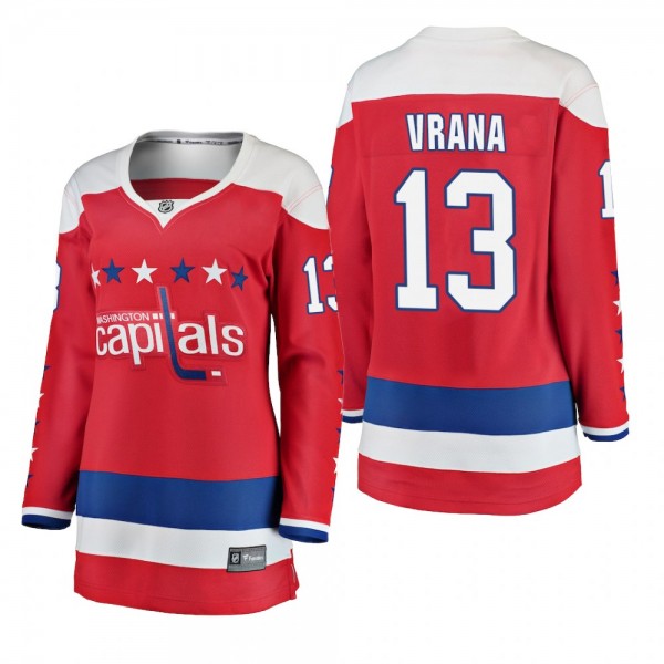 Women's Jakub Vrana #13 Washington Capitals 2018-1...