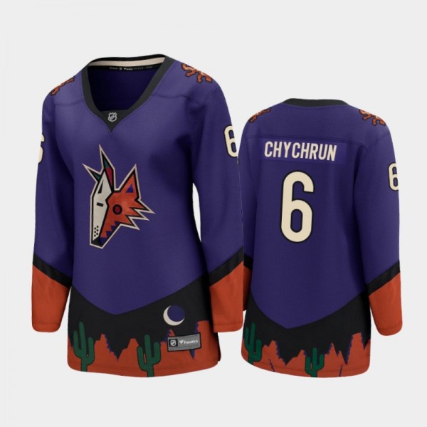 Women Arizona Coyotes Jakob Chychrun #6 2021 Special Edition Jersey - Purple