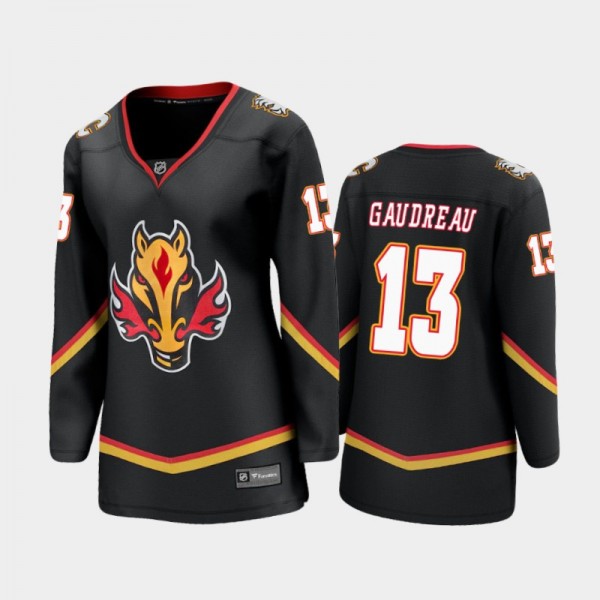 Women Calgary Flames Johnny Gaudreau #13 2021 Spec...