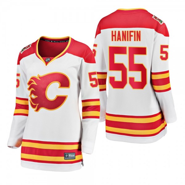 Women's Noah Hanifin #55 Flames 2019 Heritage Clas...