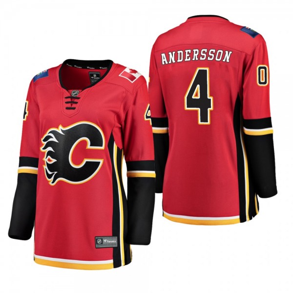 Women's Rasmus Andersson #4 Calgary Flames Home Br...