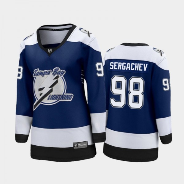2021 Women Tampa Bay Lightning Mikhail Sergachev #98 Special Edition Jersey - Blue