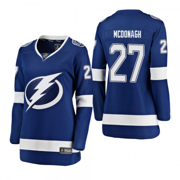 Women's Ryan McDonagh #27 Tampa Bay Lightning Home  Breakaway Player blue Bargain Jersey