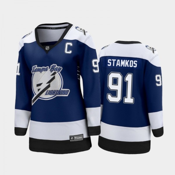 2021 Women Tampa Bay Lightning Steven Stamkos #91 Special Edition Jersey - Blue