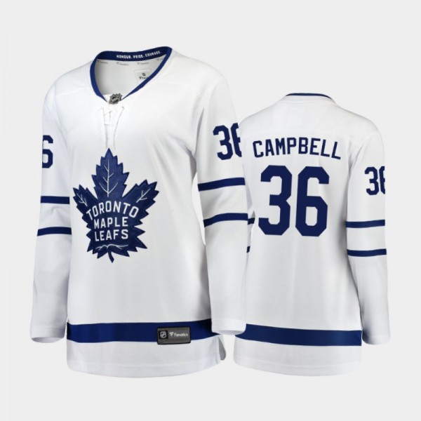 2021 Women Toronto Maple Leafs Jack Campbell #36 A...