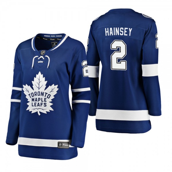 Women's Ron Hainsey #2 Toronto Maple Leafs Home Breakaway Player Blue Bargain Jersey