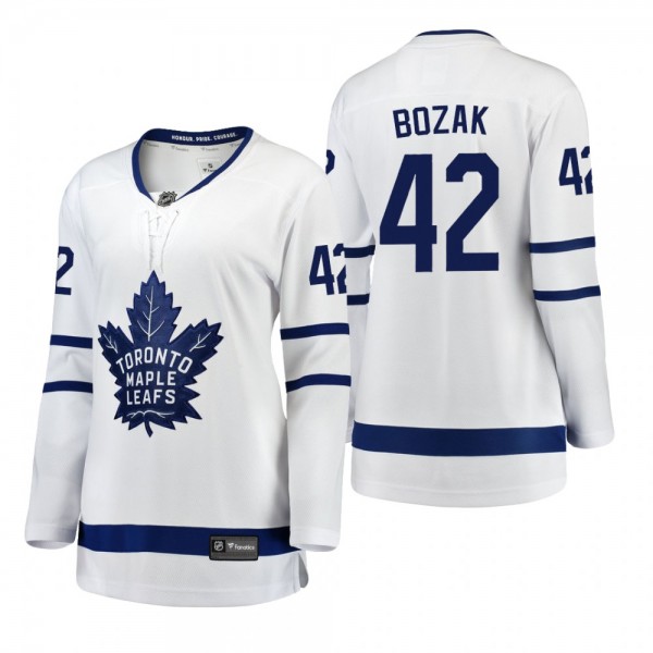 Women's Tyler Bozak #42 Toronto Maple Leafs Away B...