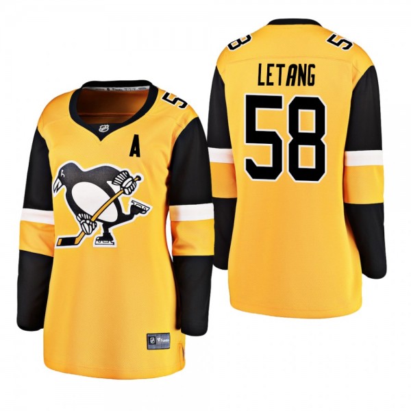 Women's Kris Letang #58 Pittsburgh Penguins 2019 A...