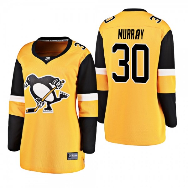 Women's Matt Murray #30 Pittsburgh Penguins 2019 Alternate Breakaway Player Gold Bargain Jersey