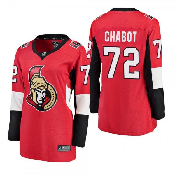 Women's Thomas Chabot #72 Ottawa Senators Home Breakaway Player Red Bargain Jersey