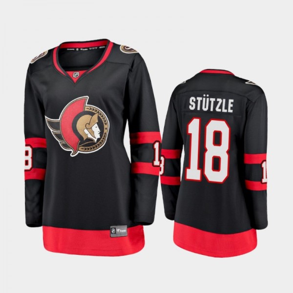 2021 Women Ottawa Senators Tim Stutzle #18 Home Je...