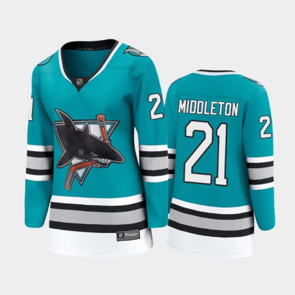 2020-21 Women's San Jose Sharks Jacob Middleton #2...
