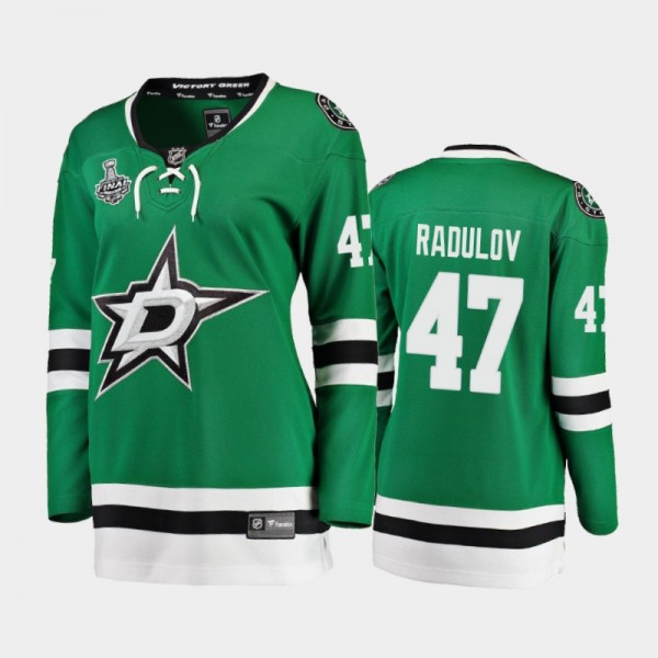 Women's Dallas Stars Alexander Radulov #47 2020 Stanley Cup Final Home Breakaway Player Jersey - Green