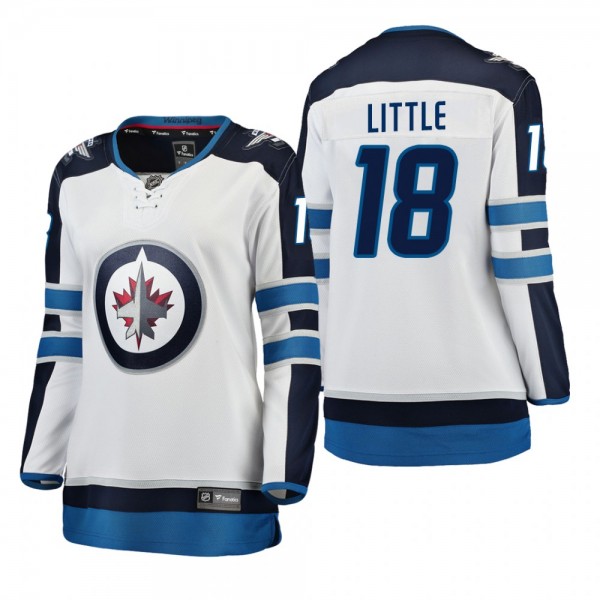 Women's Bryan Little #18 Winnipeg Jets Away Breaka...
