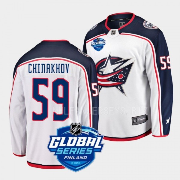 Yegor Chinakhov Columbus Blue Jackets 2022 NHL Glo...