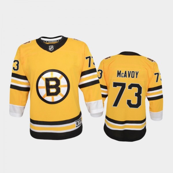 Youth Boston Bruins Charlie McAvoy #73 Reverse Ret...